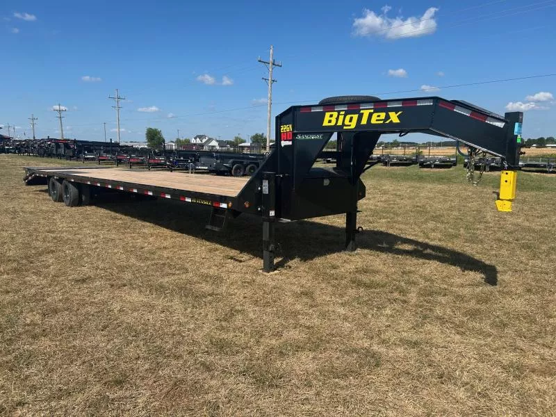2026 Big Tex 102x40 Tandem 23.9K GN Flatbed w/ Load Lights, 2 Speed Jacks, & Ratchet Rail