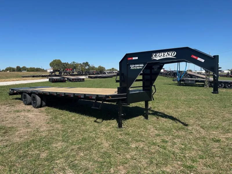 2026 Legend 102x30 Tandem 22.5K GN Flatbed w/ 5' Dove & Max Ramps