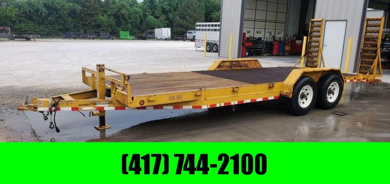 2005 Load Trail 83X22 TANDEM 14K YELLOW EQUIPMENT HAULER W/ STAND UP RAMPS & EXPANDED METAL 2005 Load Trail 83X22 TANDEM 14K YELLOW EQUIPMENT HAULER W/ STAND UP RAMPS & EXPANDED METAL