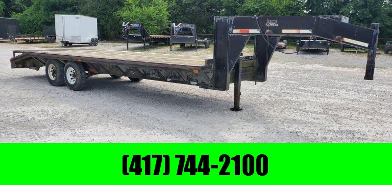 1997 NEAL 96X24 TANDEM 14K GOOSENECK W/SLIDE OUT RAMPS & REAR POPUPS* NEW BRAKES* 1997 NEAL 96X24 TANDEM 14K GOOSENECK W/SLIDE OUT RAMPS & REAR POPUPS* NEW BRAKES*