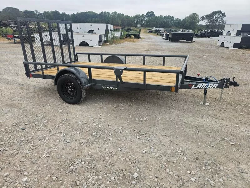 2026 Lamar 77X12 SINGLE 3.5K PIPETOP UTILITY W/4' SPRING GATE