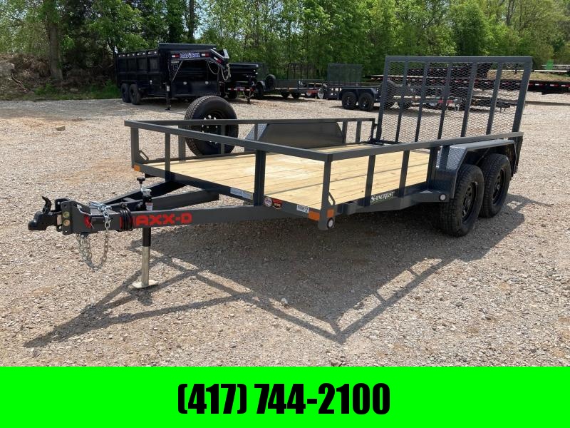 2022 MAXXD 83X14 TANDEM 7K UTILITY W/ 4' FOLD GATE, 1' DOVE, & SPARE 2022 MAXXD 83X14 TANDEM 7K UTILITY W/ 4' FOLD GATE, 1' DOVE, & SPARE