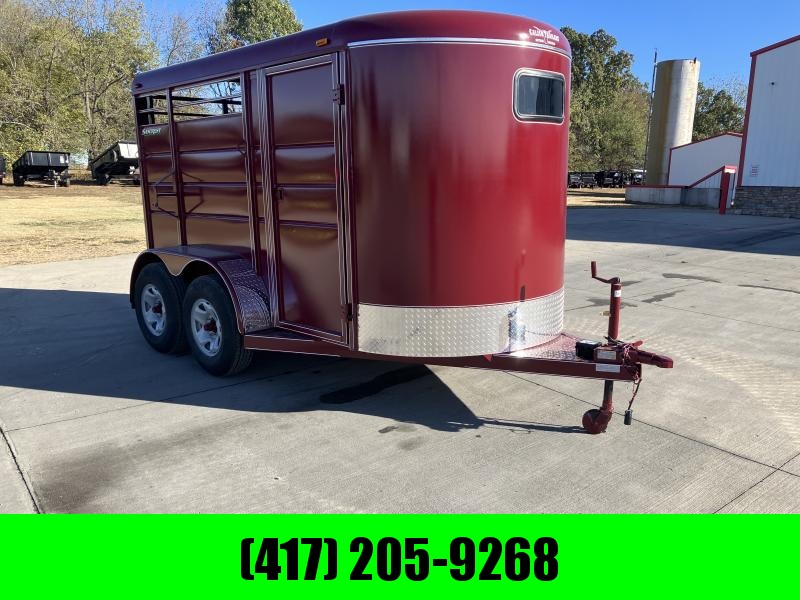 2023 Calico 12x6x6'6" Tandem 7K 2 Horse Slant w/ Tack room Stock Trailers For Sale