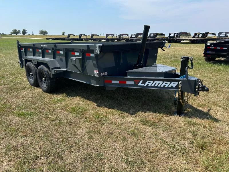 2026 Lamar 83x14 Tandem 14K Telescopic Dump w/ 2' Sides & 7 Gauge Floor