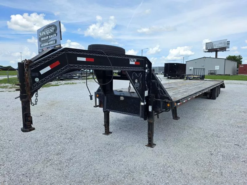 2014 Load Trail 102" x 40' Heavy Duty Gooseneck 2-12,000 lb Axles w/Under Frame Bridge / DISC BRAKES