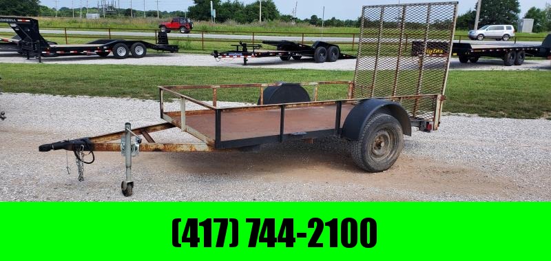 1985 Homemade 60X10 SINGLE 3.5K UTILITY TRAILER W/STEEL DECK 1985 Homemade 60X10 SINGLE 3.5K UTILITY TRAILER W/STEEL DECK