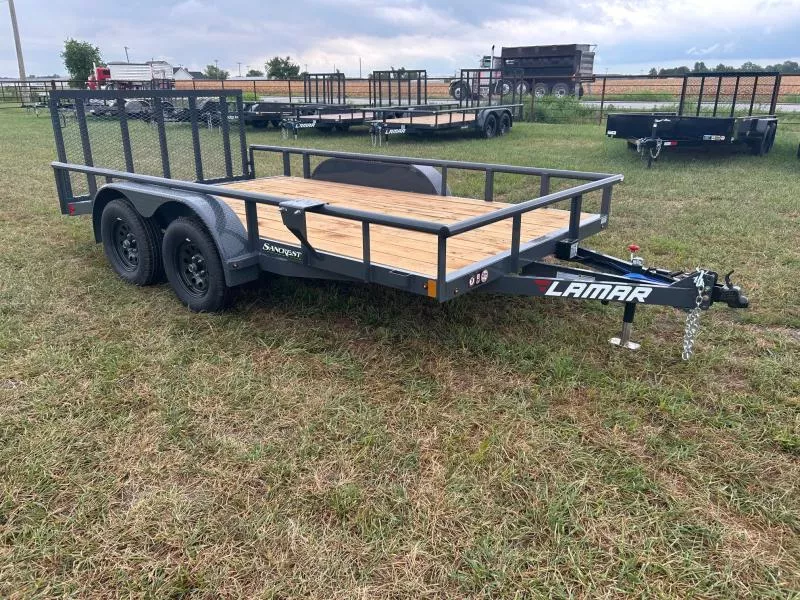 2026 Lamar 83x14 Tandem 7K Utility w/ 2' Dove & 3' Ramp Gate