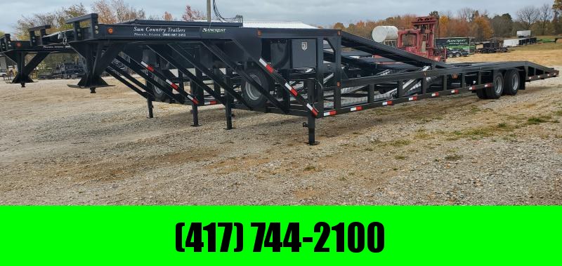 2023 Sun Country 102X53 TANDEM DROP DECK 4/5 CAR HAULER W/EOH DISC BRAKES & ALUMINUM RAMPS 2023 Sun Country 102X53 TANDEM DROP DECK 4/5 CAR HAULER W/EOH DISC BRAKES & ALUMINUM RAMPS