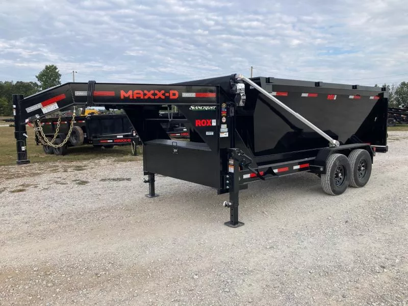 2026 MAXX-D 83X14 TANDEM 15.4 GN ROLL OFF TRAILER W/ 22K WINCH, POWER TARP & WIRELESS REMOTE
