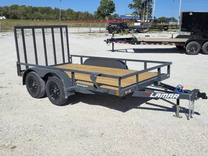 2026 LAMAR 77 X 12 TANDEM UTILITY W/ 4' RAMP GATE