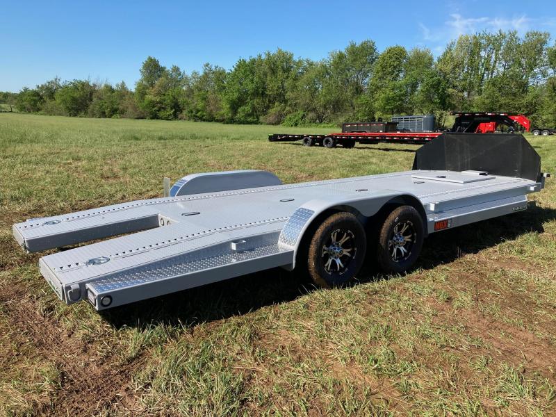 2021 MAXXD 83X22 TANDEM 10K CAR HAULER W/ ROCK SHIELD, TOOLBOX, WINCH