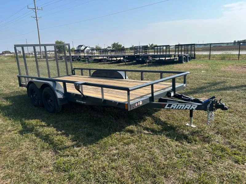 2026 Lamar 83x16 Tandem 7K Utility w/ 4' Ramp Gate