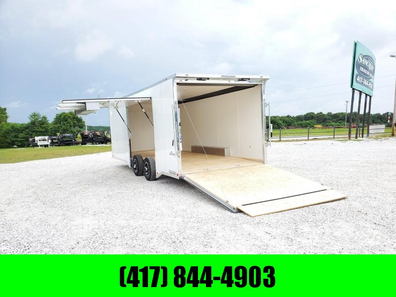 2021 Impact Trailers 8.5X24 TANDEM WHITE ALUMINUM SHOCKWAVE CARGO W/7' HEIGHT 5200 TORSION AXLES(48" SPREAD) 2021 Impact Trailers 8.5X24 TANDEM WHITE ALUMINUM SHOCKWAVE CARGO W/7' HEIGHT 5200 TORSION AXLES(48" SPREAD)