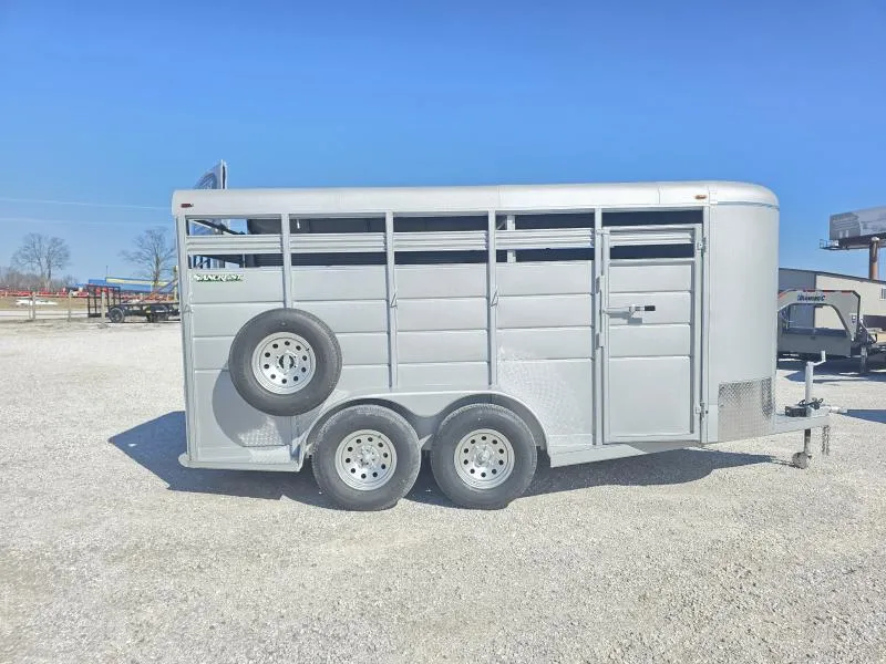 2026 Calico Trailers 2026 CALICO 6X16X6'6" BUMPER PULL STOCK TANDEM LIVESTOCK W/ REAR SLIDER