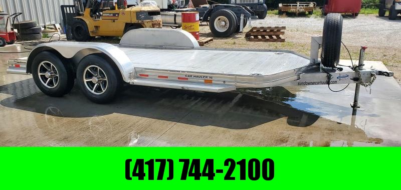 2018 Sundowner 83X16 TANDEM 10K ALUMINUM CAR HAULER W/EXTRUDED DECK & SLIDE OUT RAMPS 2018 Sundowner 83X16 TANDEM 10K ALUMINUM CAR HAULER W/EXTRUDED DECK & SLIDE OUT RAMPS