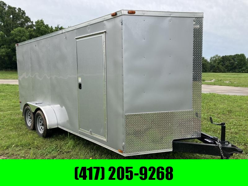 2021 TRIPLE R 7x16 TANDEM CARGO W/ RAMP DOOR 2021 TRIPLE R 7x16 TANDEM CARGO W/ RAMP DOOR