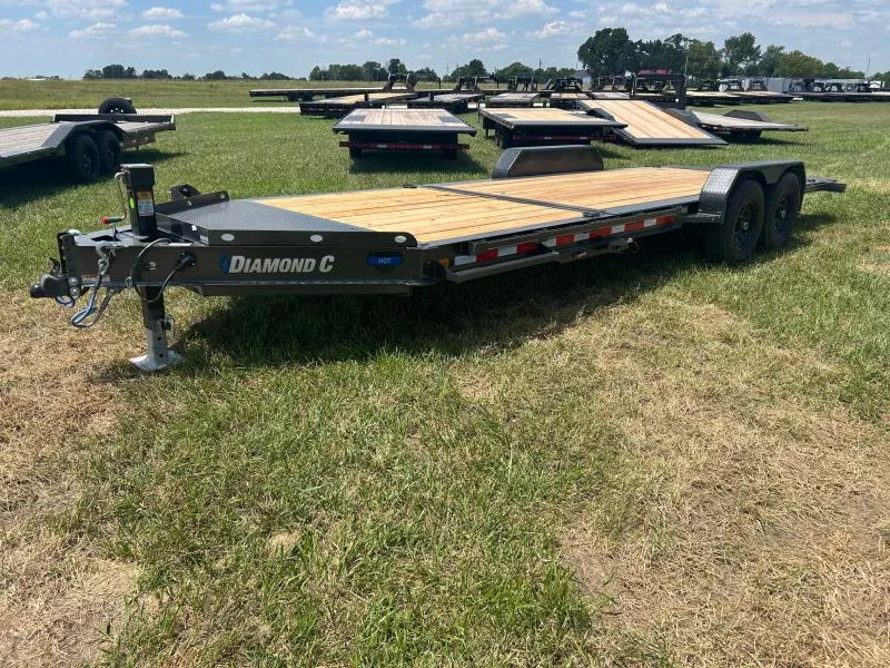 2026 Diamond C 82x22 Tandem 14.9K Gravity Tilt w/ 6' Stationary & 14 Ply Tires