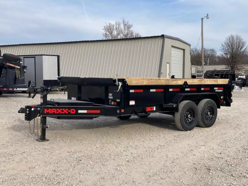 2026 MAXX-D 83X14 TANDEM 14K DUMP W/ SLIDE IN RAMPS & SPARE