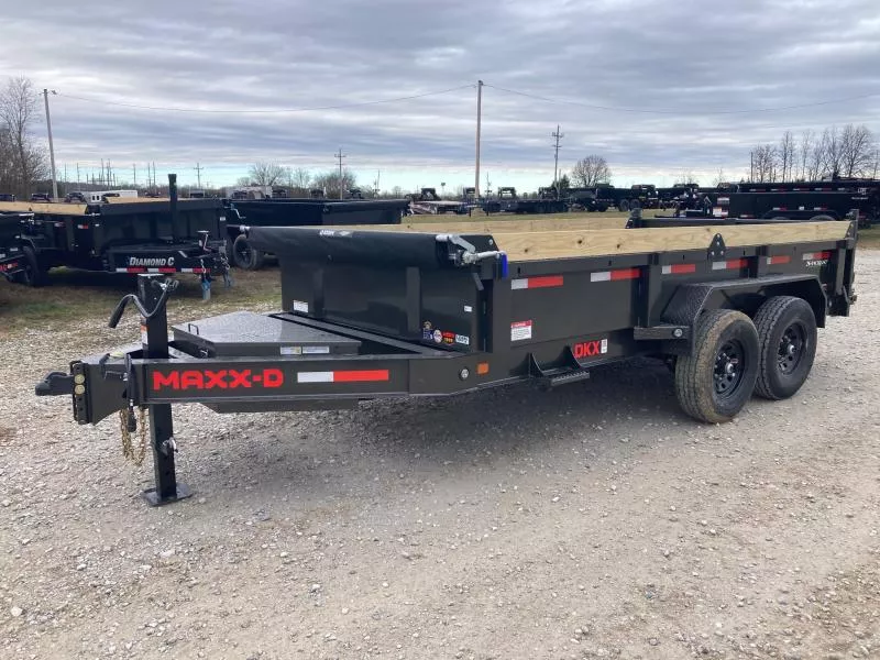 2026 MAXX-D 83X14 TANDEM 14K DUMP W/ SLIDE IN RAMPS & SPARE