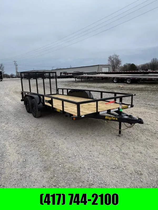 2026 Big Tex 77x16 Tandem 7K Utility w/ 4' Ramp Gate in Billings, MO ...