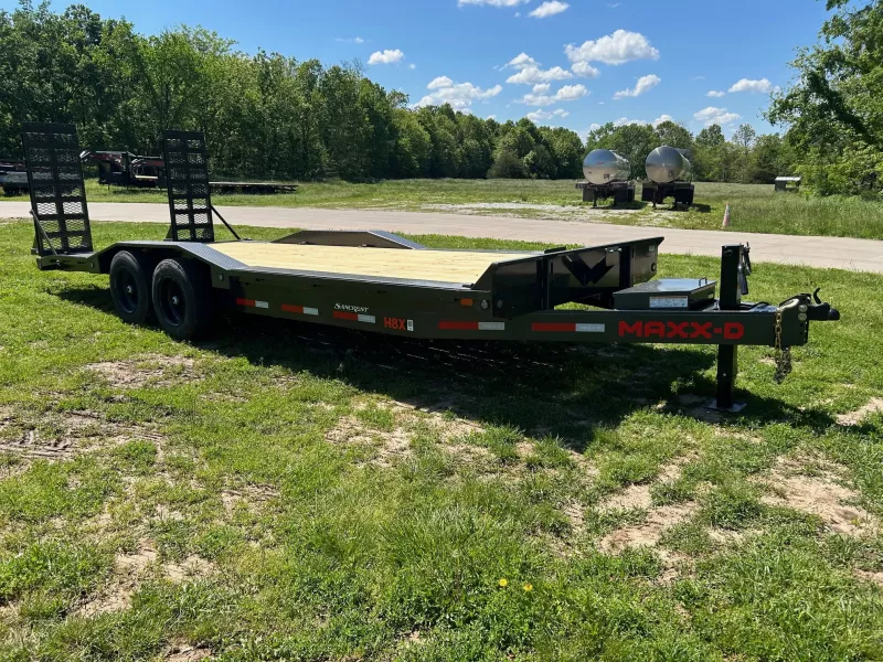 2026 MAXX-D 102x22 Tandem 17.5K Equipment Trailer w/ Drive Over Fenders, Standup Ramps, & Toolbox