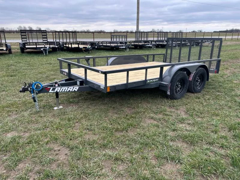 2026 Lamar 83x14 Tandem 7K Utility w/ 2' Dove & 3' Ramp Gate