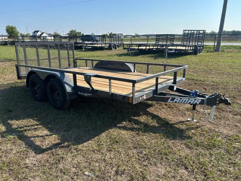 2026 Lamar 83x14 Tandem 7k Utility w/ 2' Dove & 3' Ramp Gate