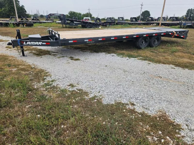 2026 Lamar 102X24 TANDEM 14K DECKOVER W/MAX RAMPS