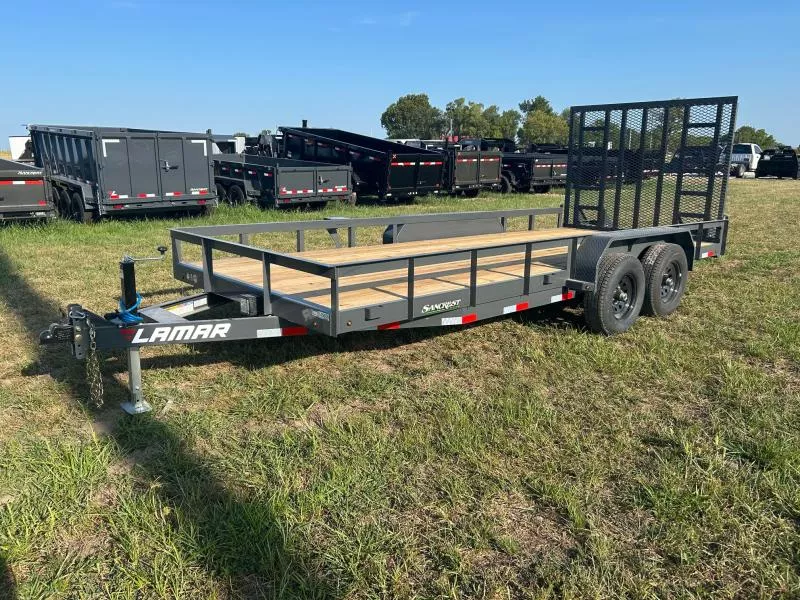2026 Lamar 83x18 Tandem 10K Utility w/ 5' HD Ramp Gate