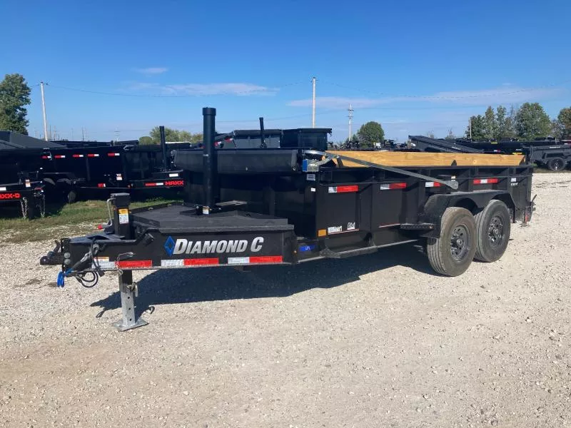 2026 Diamond C 82X14 TANDEM 14.9K TELESCOPIC DUMP W/ 24" SIDES, SLIDE IN RAMPS & 14 PLY TIRES