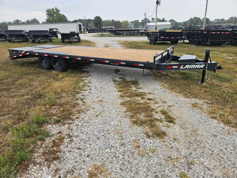 2026 Lamar 102X24 TANDEM 14K DECKOVER W/MAX RAMPS