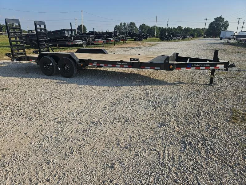 2026 Load Trail 83x22 TANDEM 14K EQUIPMENT HAULER W/8" I-BEAM FRAME TOOL TRAY & WIDE STANDUPS