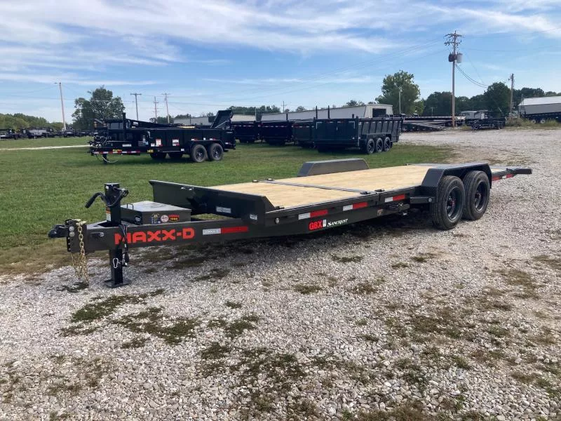 2026 MAXX-D 83X22 TANDEM 17.5K TILT W/ 6' STATIONARY DECK, 16' TILT DECK & TONGUE TOOL BOX