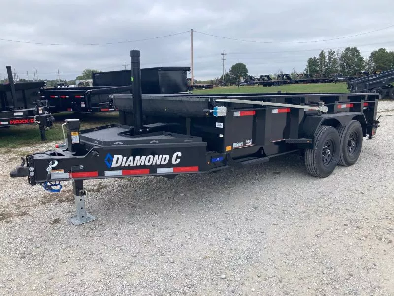 2026 Diamond C 82X14 TANDEM 14.9K TELESCOPIC DUMP W/ 24" SIDES & SLIDE IN RAMPS