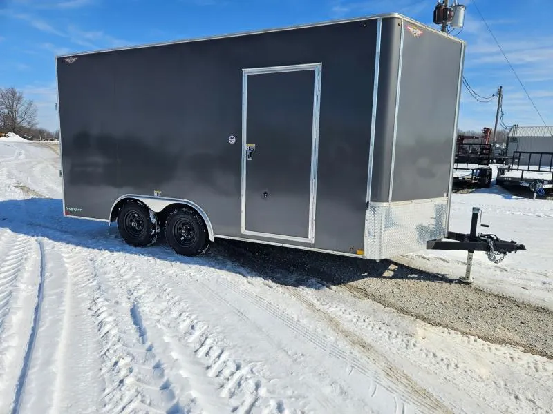 2025 H&H 8.5X16 TANDEM 10K CARGO W/RAMP DOOR 7K REMOVABLE JACK & 7' HEIGHT