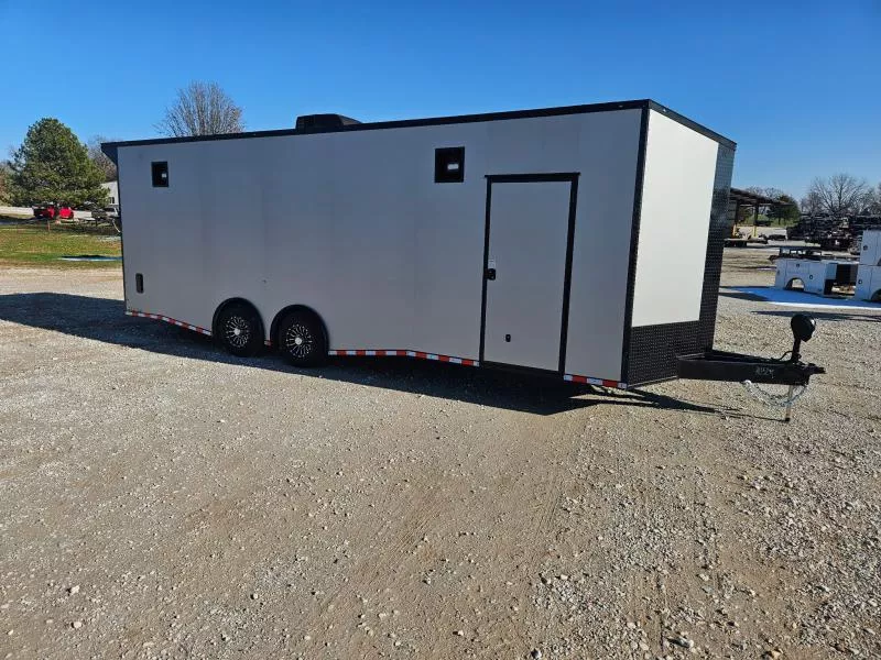 2026 Rock Solid 8.5X26 TANDEM 14K CARGO W/ 8FT HEIGHT .080 SCREWLESS RAMP DOOR FINISHED INTERIOR CABINETS & AC/HEAT
