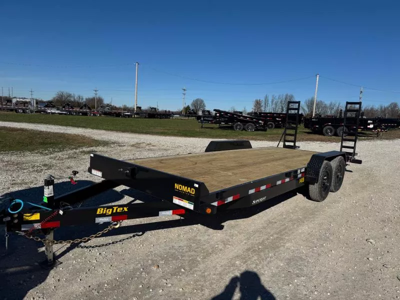 2026 Big Tex 83x20 Tandem 14K Equipment Trailer w/ 2' Dove & Standup Ramps