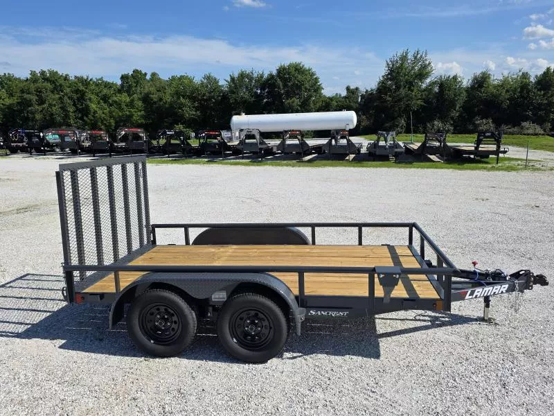2026 Lamar 77x12 Tandem 7K Utility w/ 4' Ramp Gate
