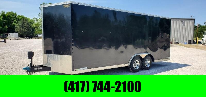 2015 Continental 101X20 TANDEM 10K BLACK CARGO W/7' HEIGHT 4K ELECTRIC JACK & 48" SIDE DOOR 2015 Continental 101X20 TANDEM 10K BLACK CARGO W/7' HEIGHT 4K ELECTRIC JACK & 48" SIDE DOOR