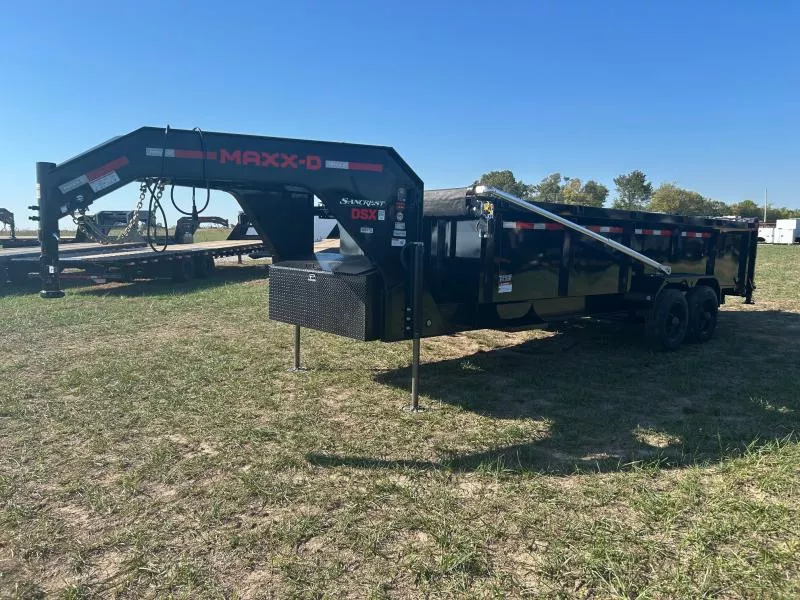 2026 MAXX-D 83x20 Tandem 24K GN Telescopic Dump w/ Hydraulic Jacks, Electric Tarp, 7 Gauge Floor & EOH Brakes
