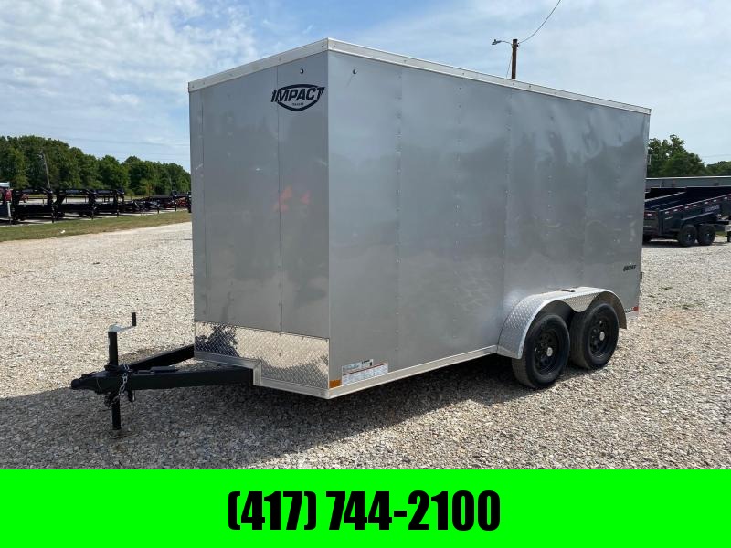 2022 Impact 7x14 Tandem 7k Cargo With Ramp Door (LIKE NEW) 2022 Impact 7x14 Tandem 7k Cargo With Ramp Door (LIKE NEW)