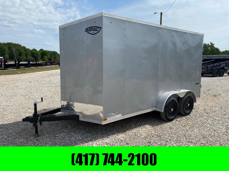 2022 Impact 7x14 Tandem 7k Cargo With Ramp Door (LIKE NEW) 2022 Impact 7x14 Tandem 7k Cargo With Ramp Door (LIKE NEW)