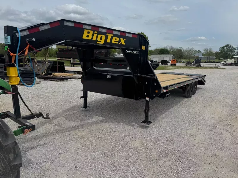 2026 Big Tex 102x25 Tandem 15.9K GN Flatbed w/ 5' Dove & Mega Ramps