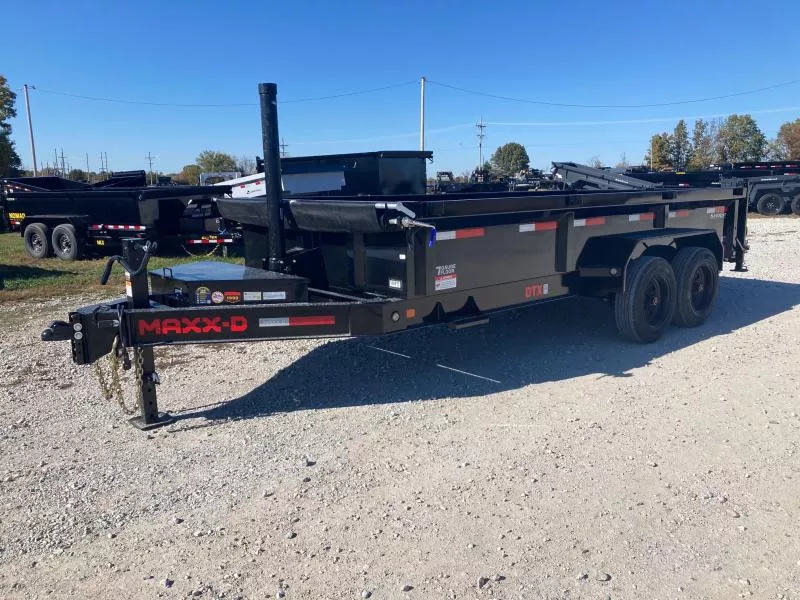 2026 MAXX-D 83X16 TANDEM 17.5K TELESCOPIC DUMP W/ 24" SIDES, SLIDE IN RAMPS & WIRELESS REMOTE