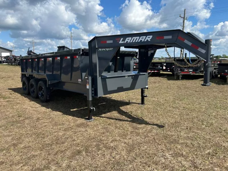 2026 Lamar 83x16 Triple 21K GN Telescopic Dump w/ 3' Sides