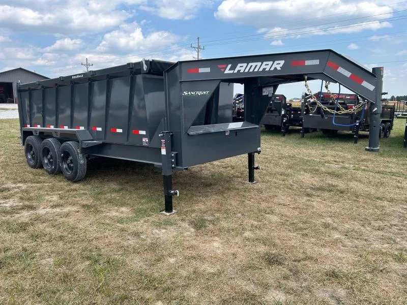 2026 Lamar 83x16 Triple 21K GN Telescopic Dump w/ 4' Sides & 17.5" 16 Ply Tires
