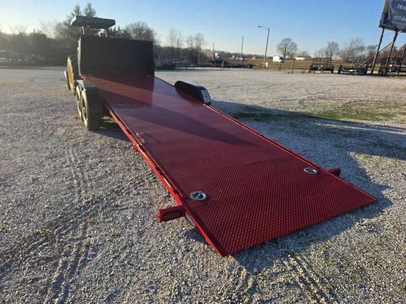 2025 Kwik Load 79 X 24 Full manual tilt 2-7000LB AXLES RED