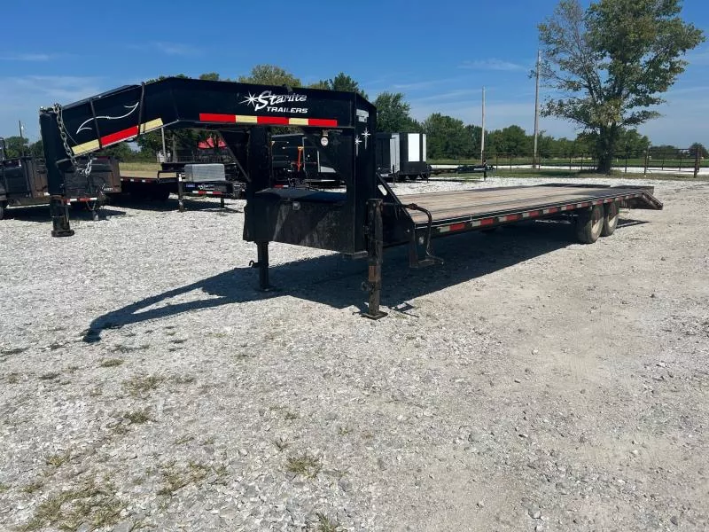 2021 Starlite 102x30 Tandem 14K GN Flatbed w/ Triple Ramps & 14 Ply Tires