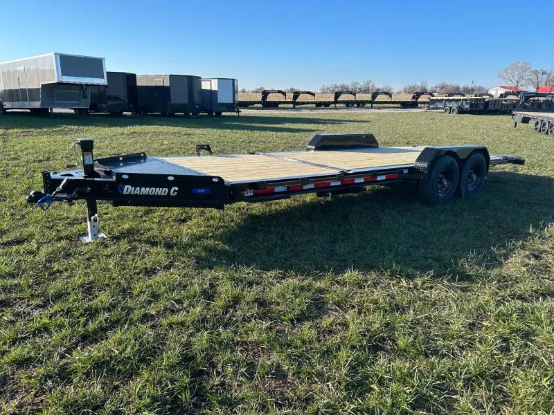 2026 Diamond C 82x22 Tandem 14.9K Gravity Tilt w/ 6' Stationary Deck & HD Tool Box