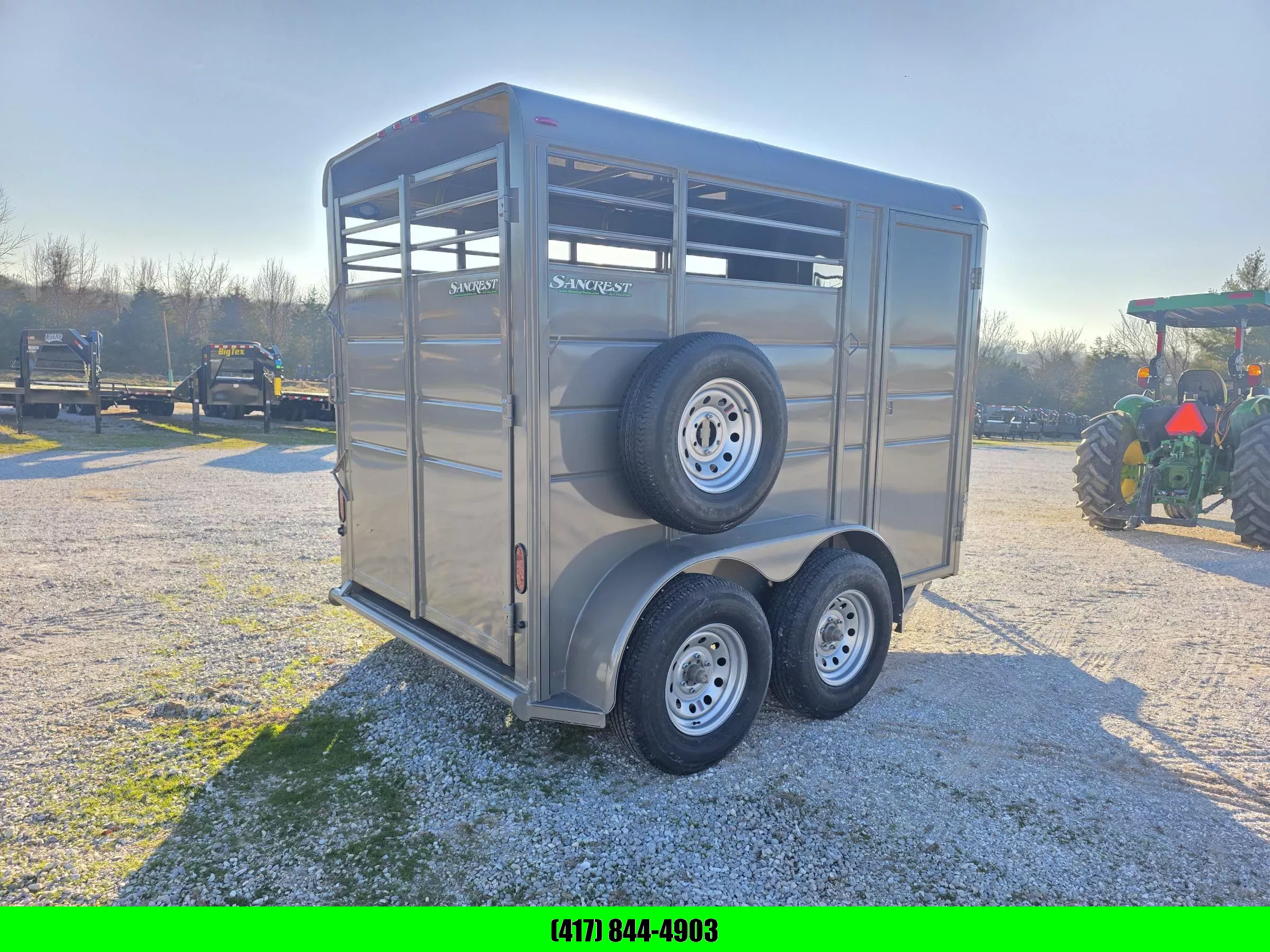 2026 Calico Trailers 2026 CALICO 2 HORSE SLANT 6X12X7' TALL Stock